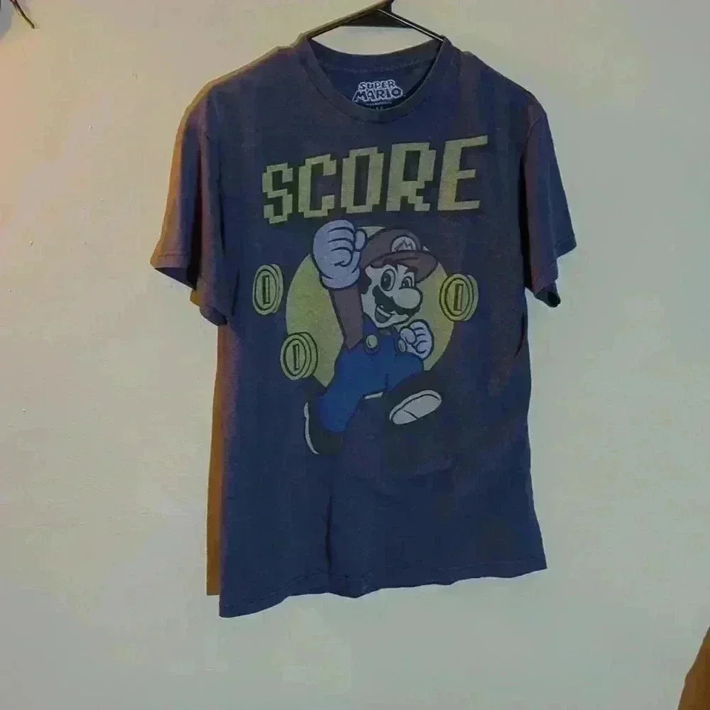 super Mario T-shirt, gray, size medium - Picture 2 of 6